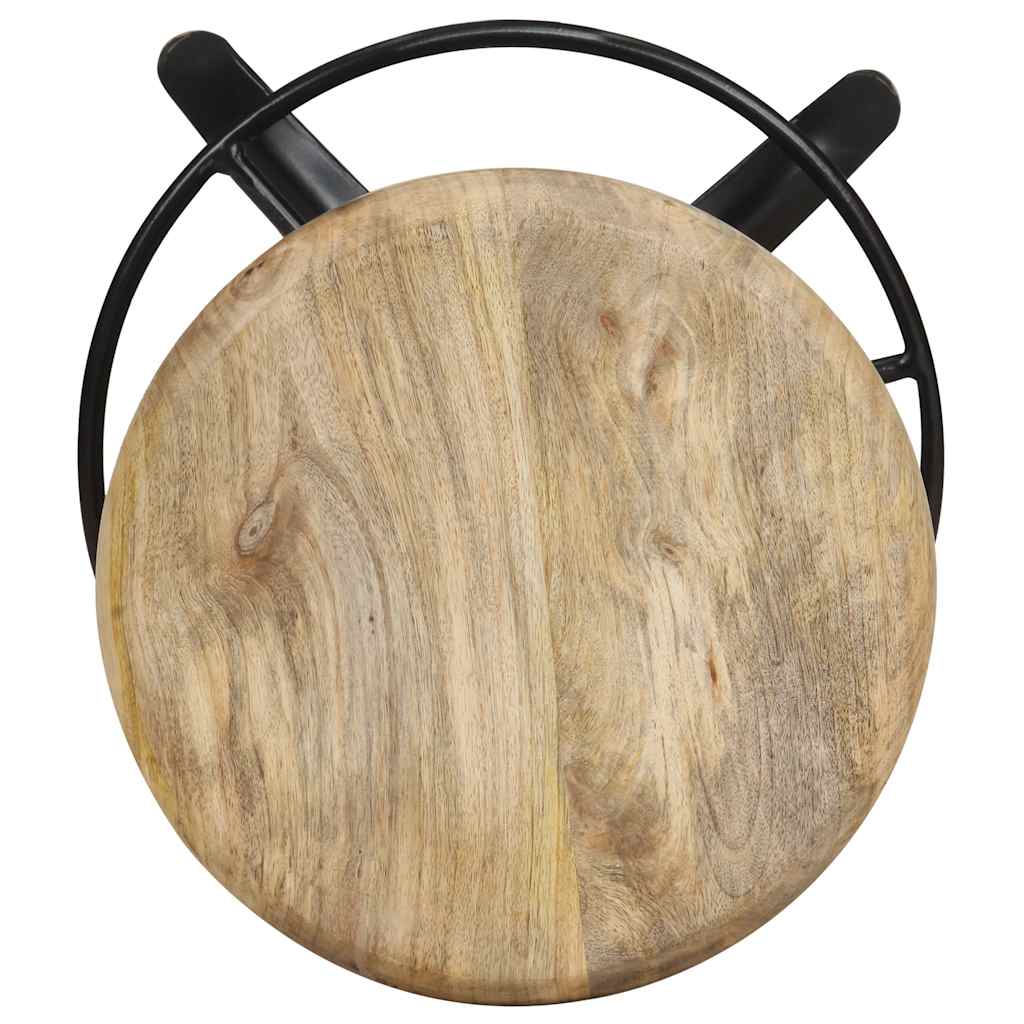Bancos de bar 2 pcs 76 cm madeira de mangueira maciça