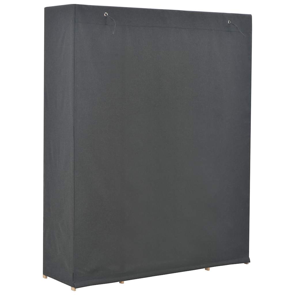 Roupeiro 135x40x170 cm tecido cinzento