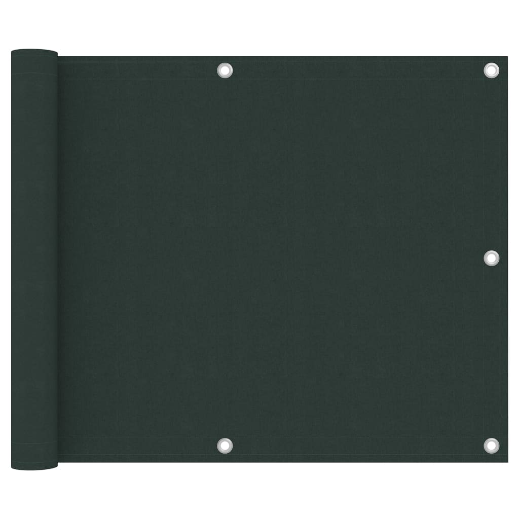 Tela de varanda 75x500 cm tecido oxford verde-escuro