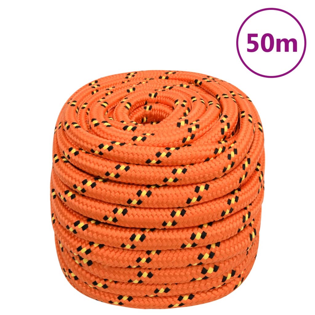 Corda de barco 20 mm 50 m polipropileno laranja