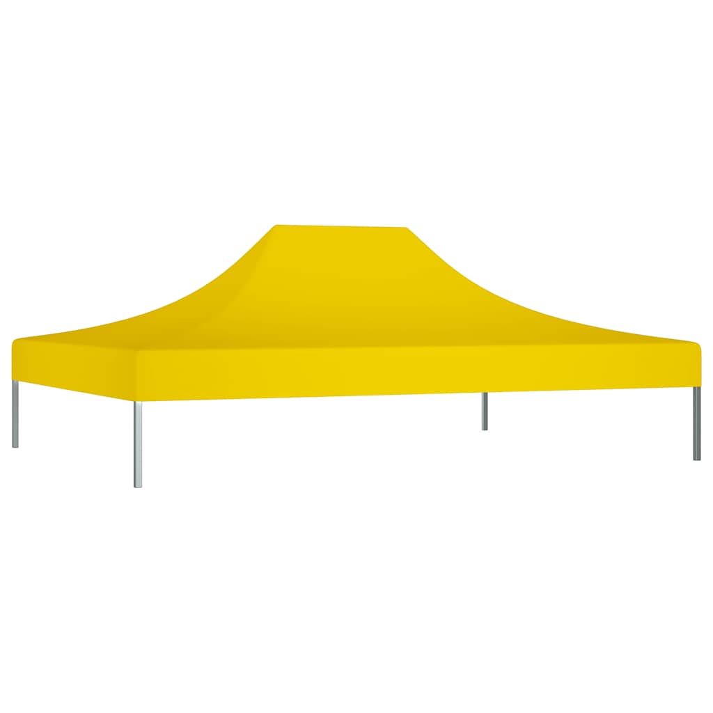 Teto para tenda de festas 4x3 m 270 g/m² amarelo
