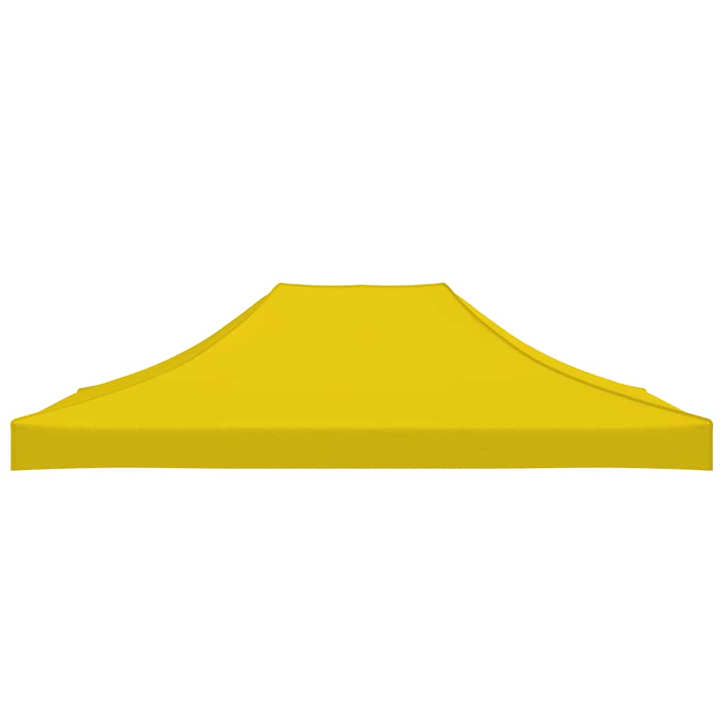 Teto para tenda de festas 4x3 m 270 g/m² amarelo