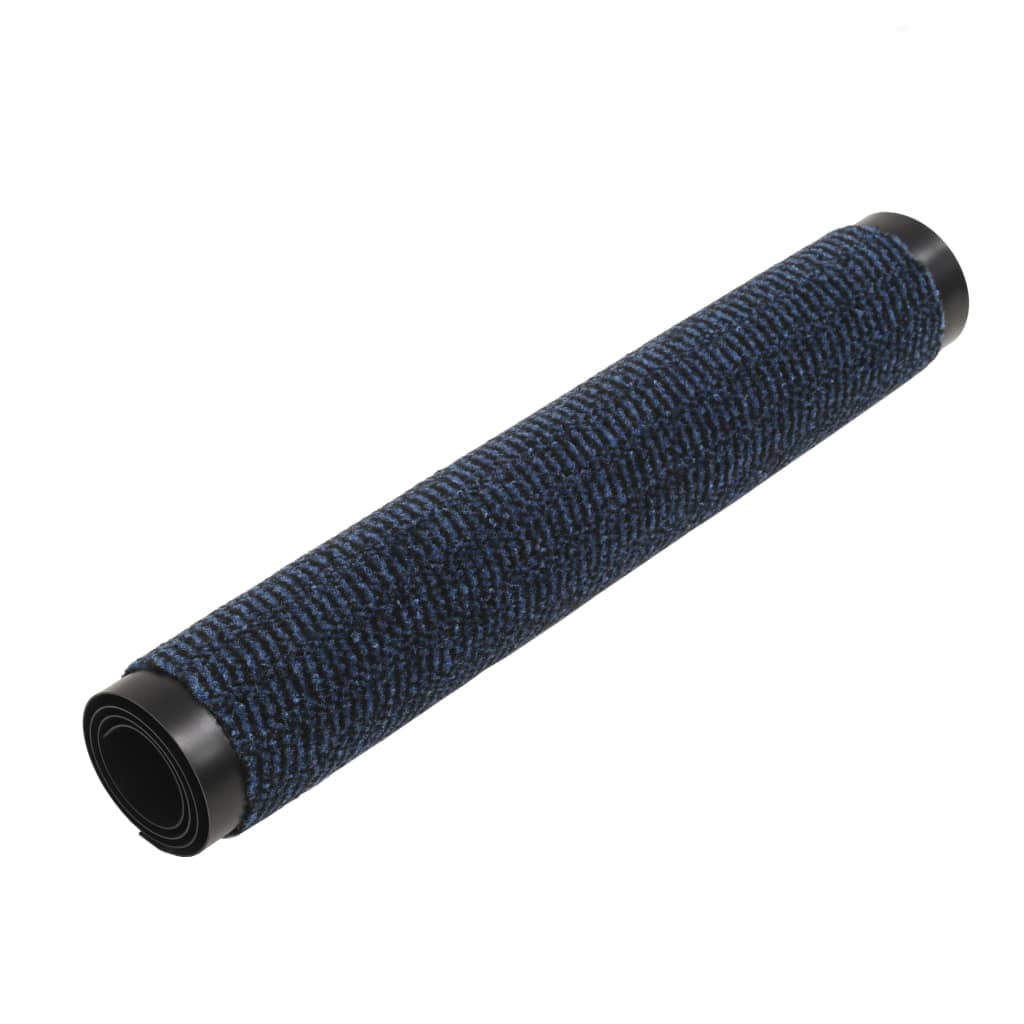 Tapete controlo de pó retangular tufado 90x150 cm azul