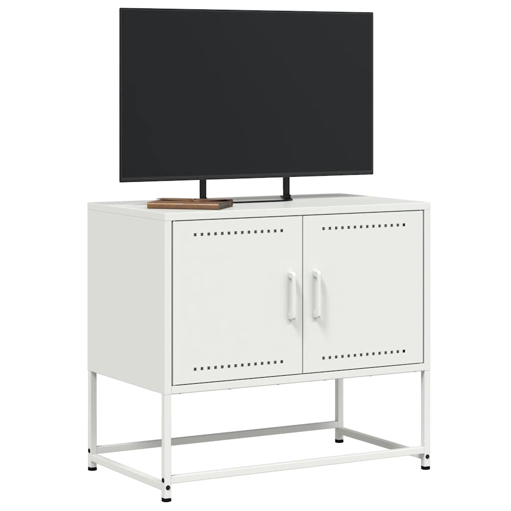 Móvel de TV 68,5x39x60,5 cm aço branco