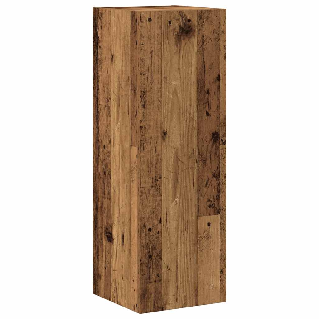 Conjunto de armário TV de parede 5 pcs madeira madeira velha