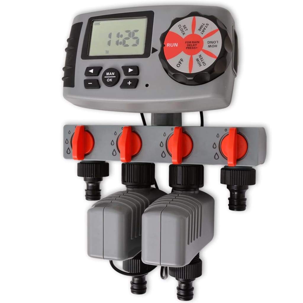 42352 Temporizador automático de irrigação com 4 estações 3 v