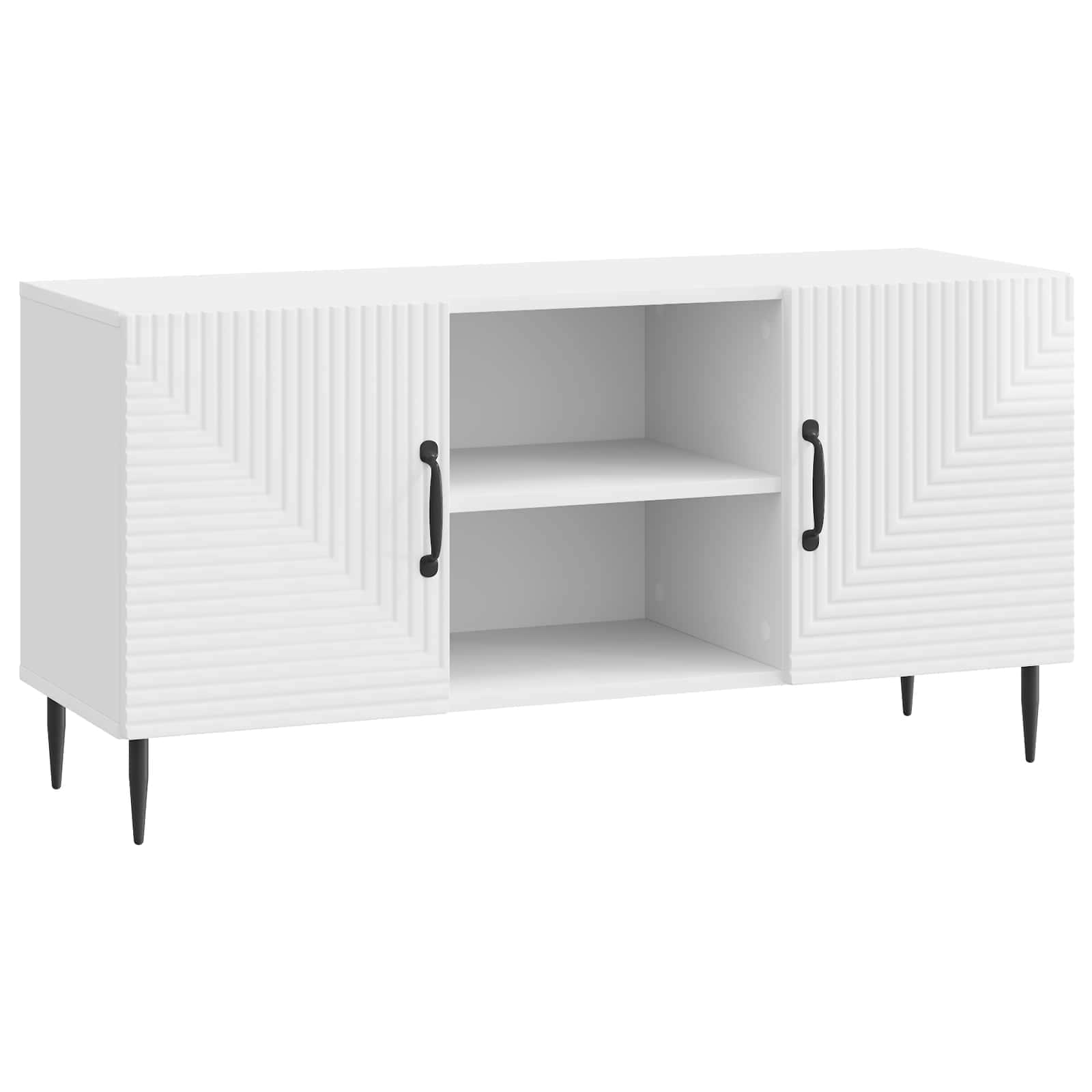 Gabinete para TV branco brilhante 102 x 34,5 x 50 cm