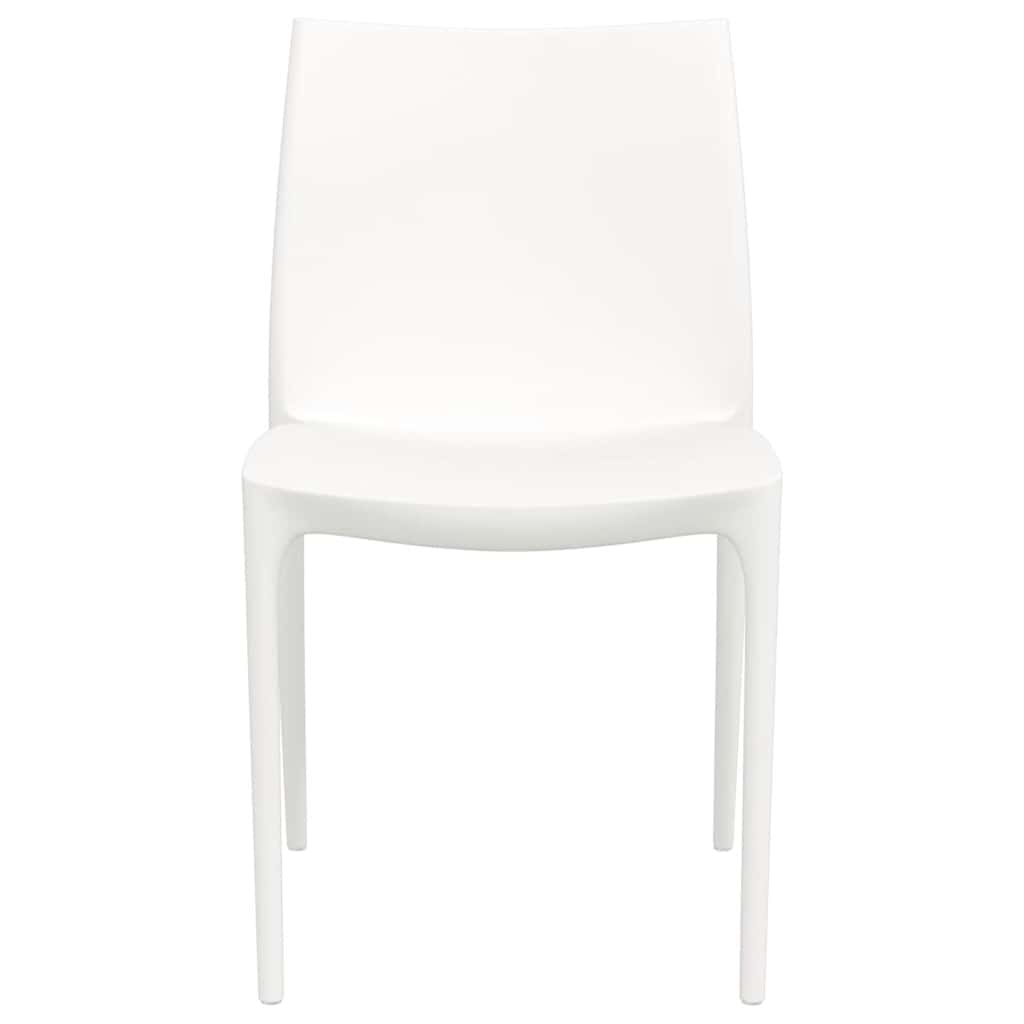 Cadeiras de jardim 2 pcs polipropileno 50x46x80 cm cor creme