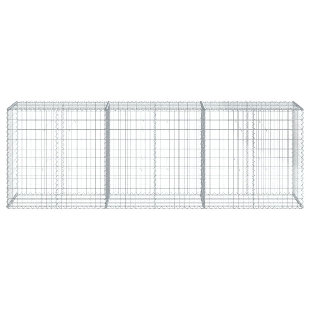 Cesto gabião com cobertura 300x50x100 cm ferro galvanizado
