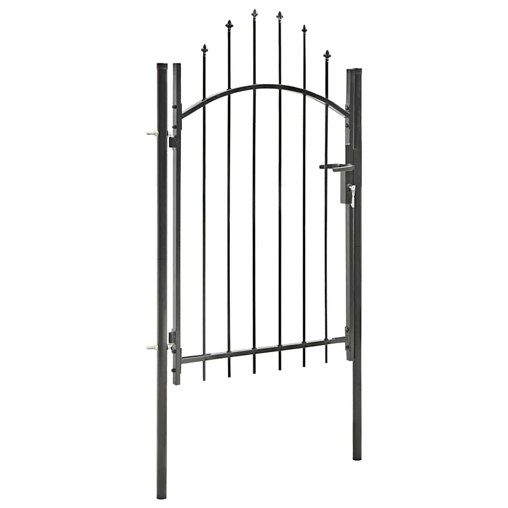 Portão de jardim woerden aço 1x1,5m preto