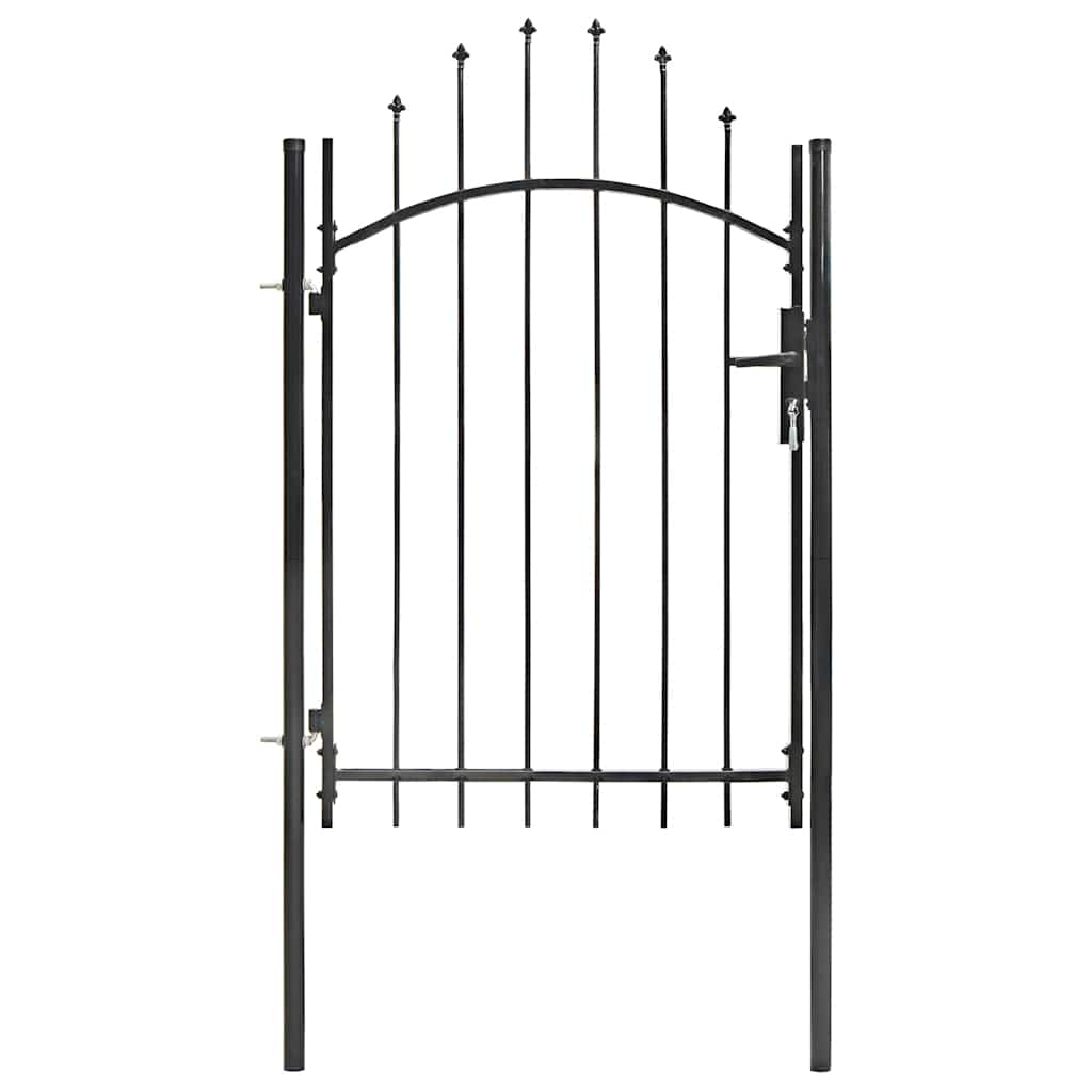 Portão de jardim woerden aço 1x1,5m preto