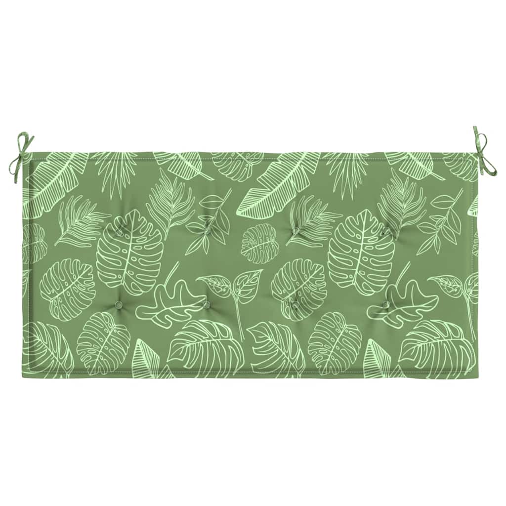 Almofadão banco jardim 120x50x3 cm tecido oxford padrão folhas