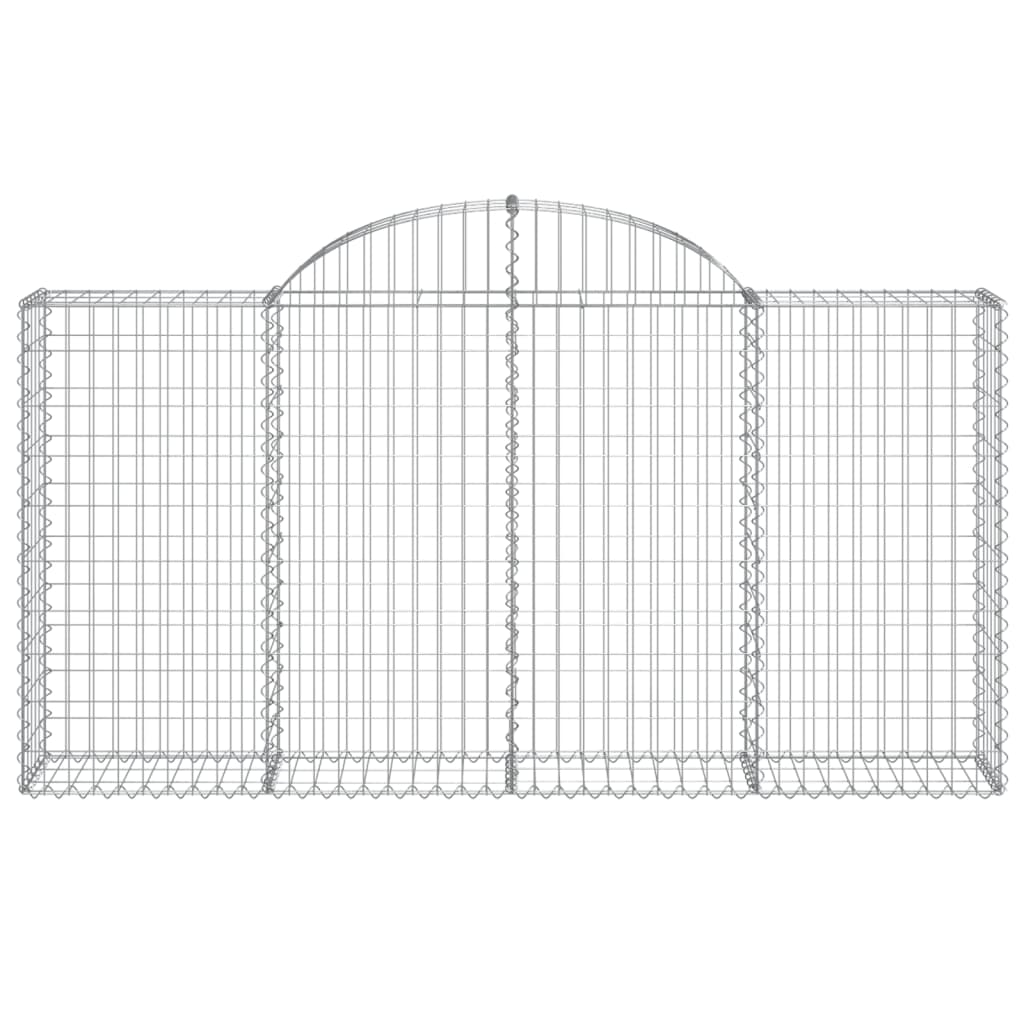 Cestos gabião arqueados 20 pcs 200x30x100/120 ferro galvanizado