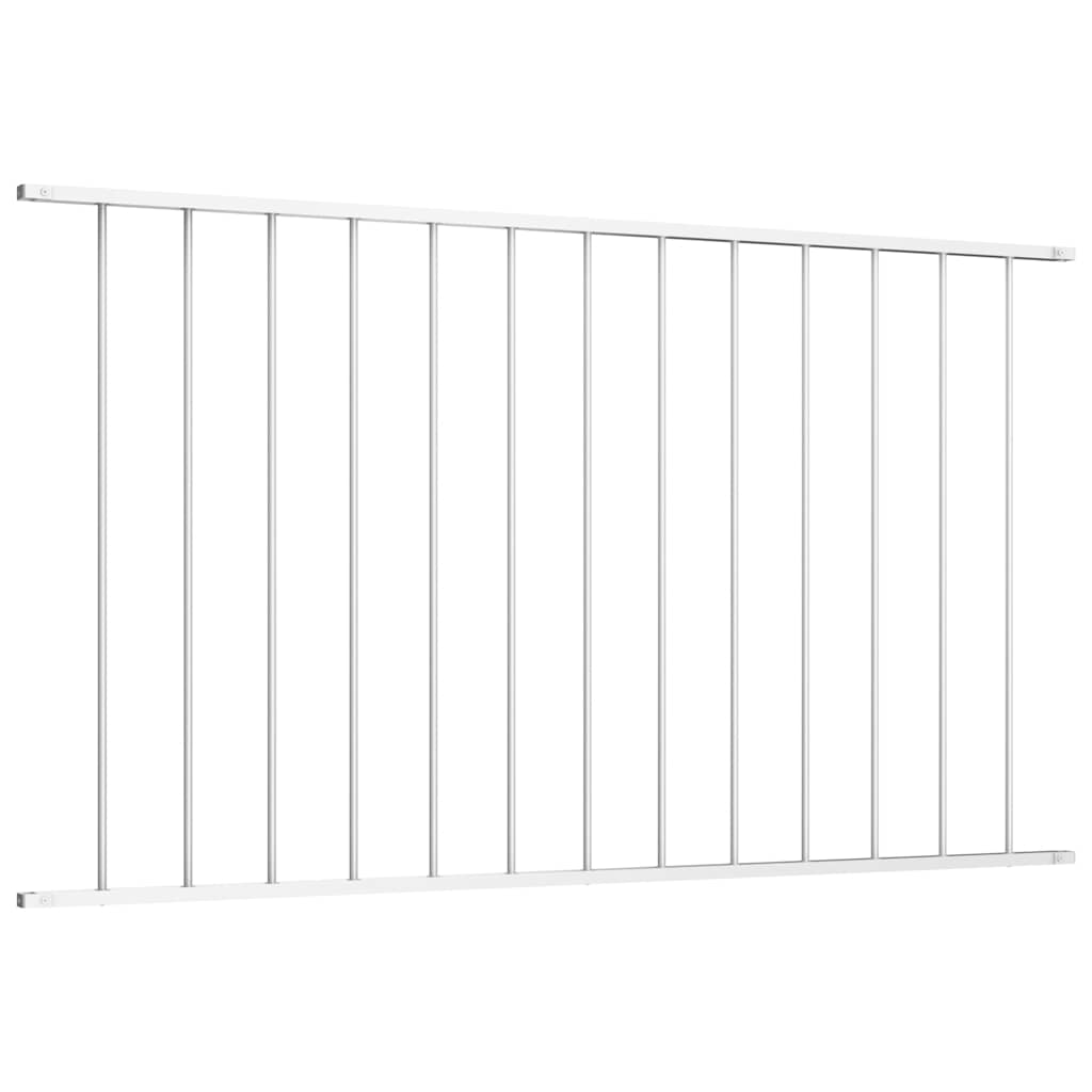 Painel de vedação woerden em aço revestido a pó, 163x100 cm, branco