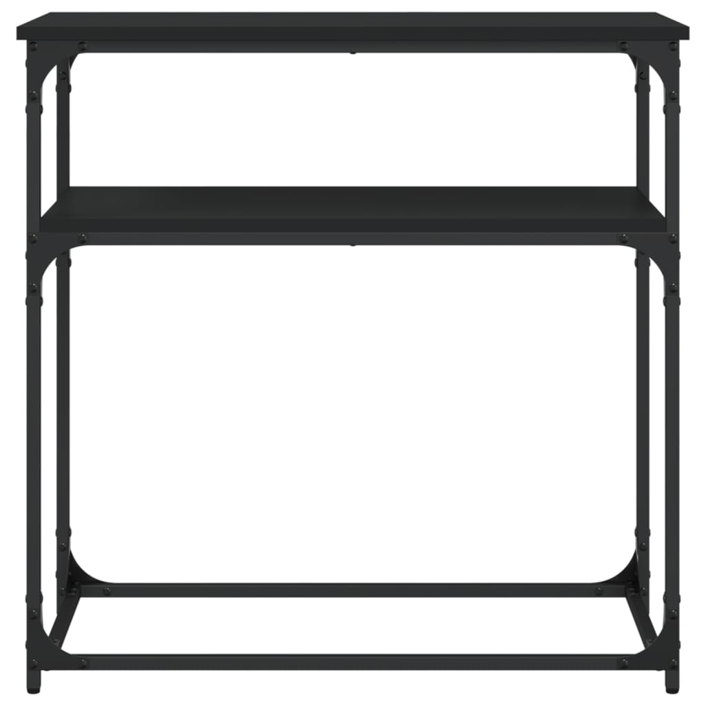 Mesa consola 75x35,5x75 cm derivados de madeira preto