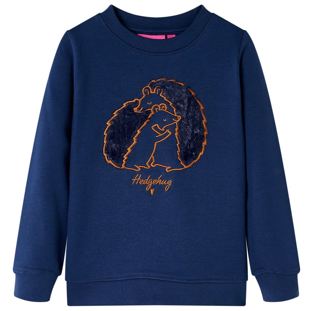 Sweatshirt para criança azul-marinho 128