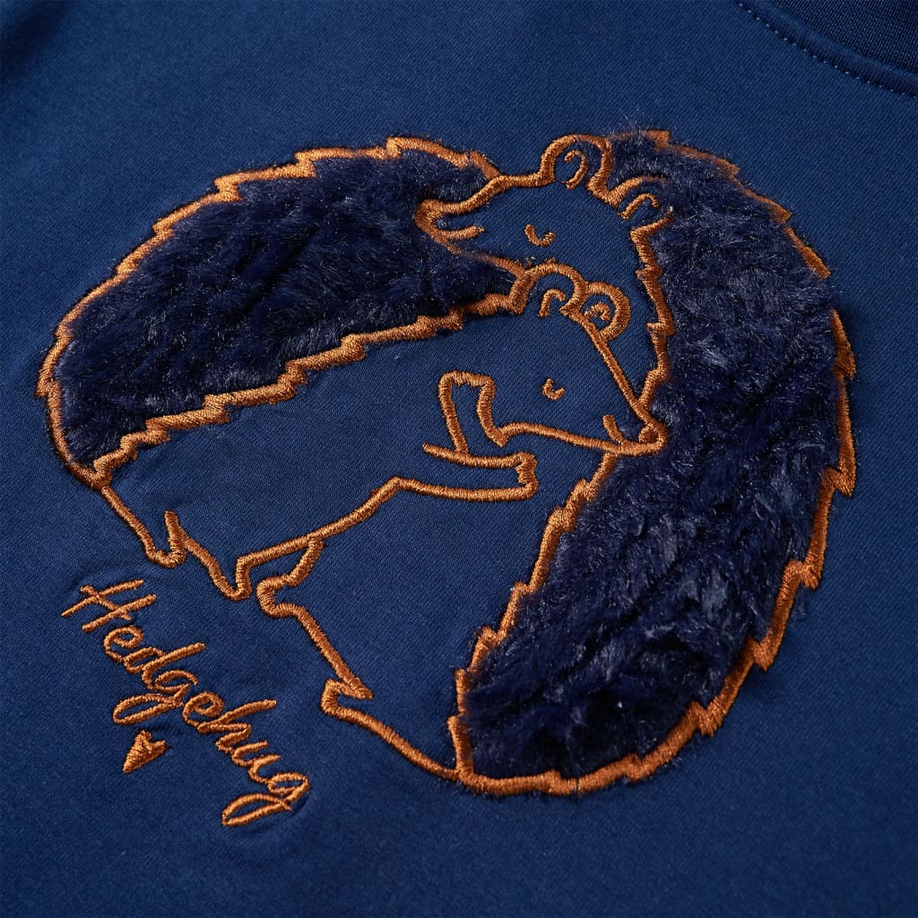 Sweatshirt para criança azul-marinho 128