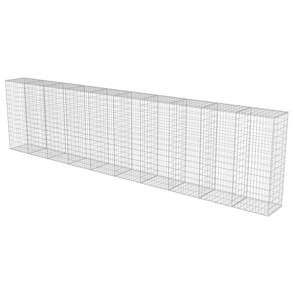 Muro gabião com tampas aço galvanizado 600x50x150 cm