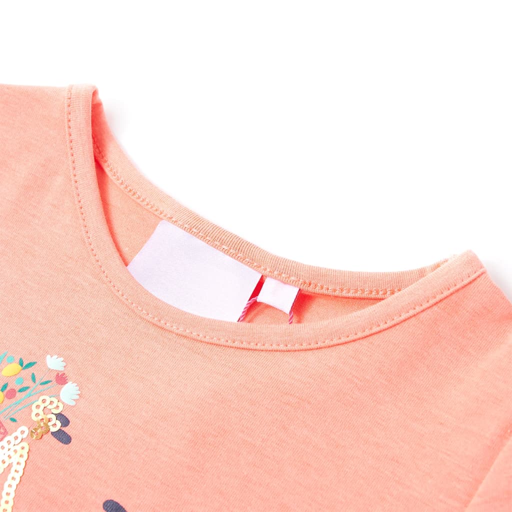 T-shirt infantil coral néon 104