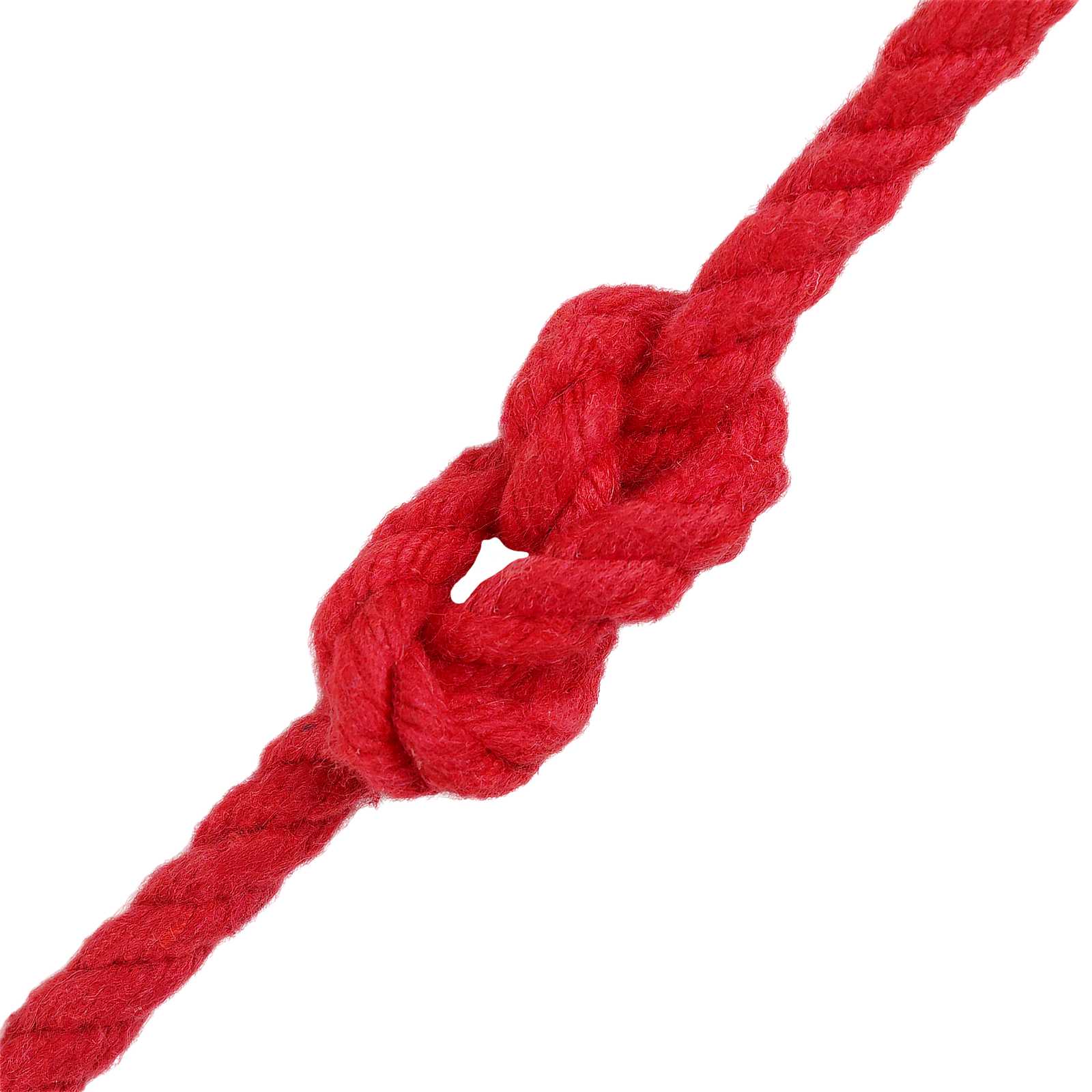 Cordão de algodão 2 unid. 2 mm 100 m vermelho 100% algodão