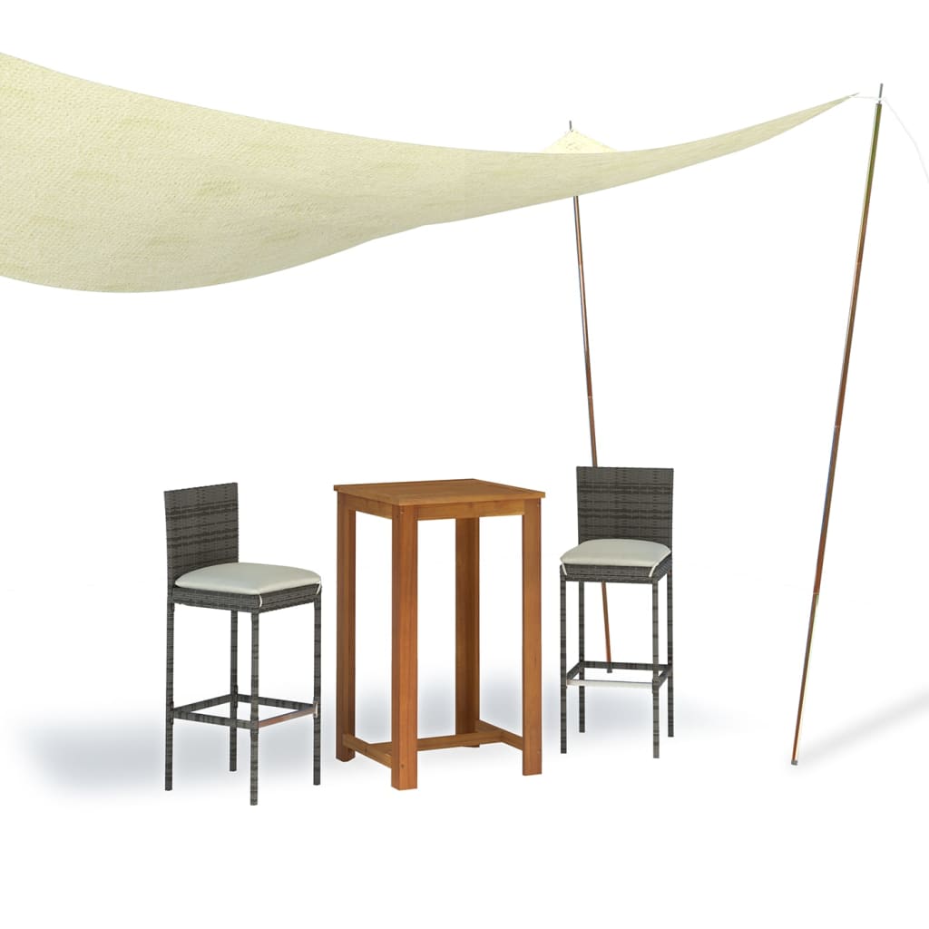 Postes para para-sol estilo vela 2 pcs 200 cm aço galvanizado