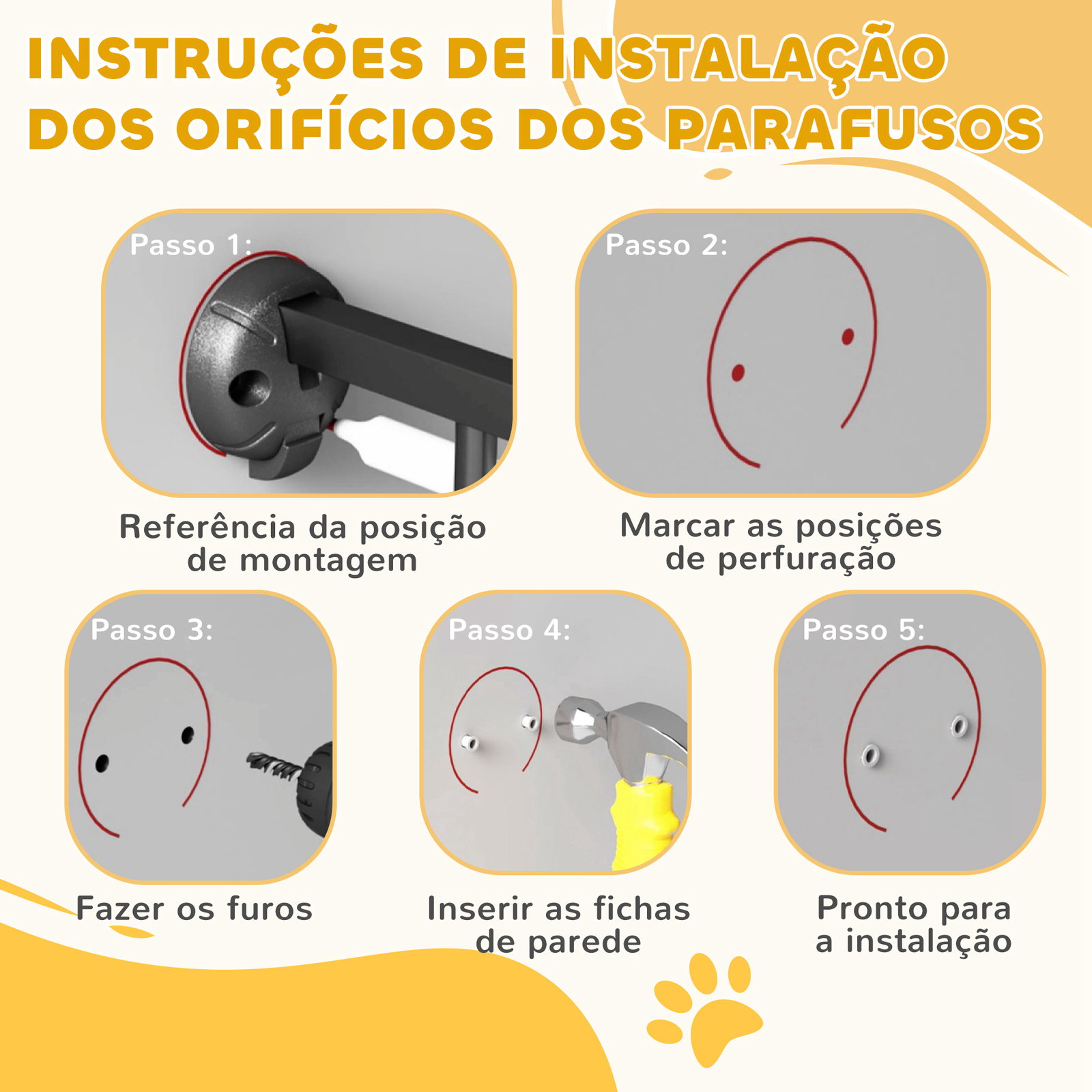 Barreira para cães de aço barreira de segurança para animais de estimação dobrável de 3 painéis duplo fechamento 206x90 cm branco