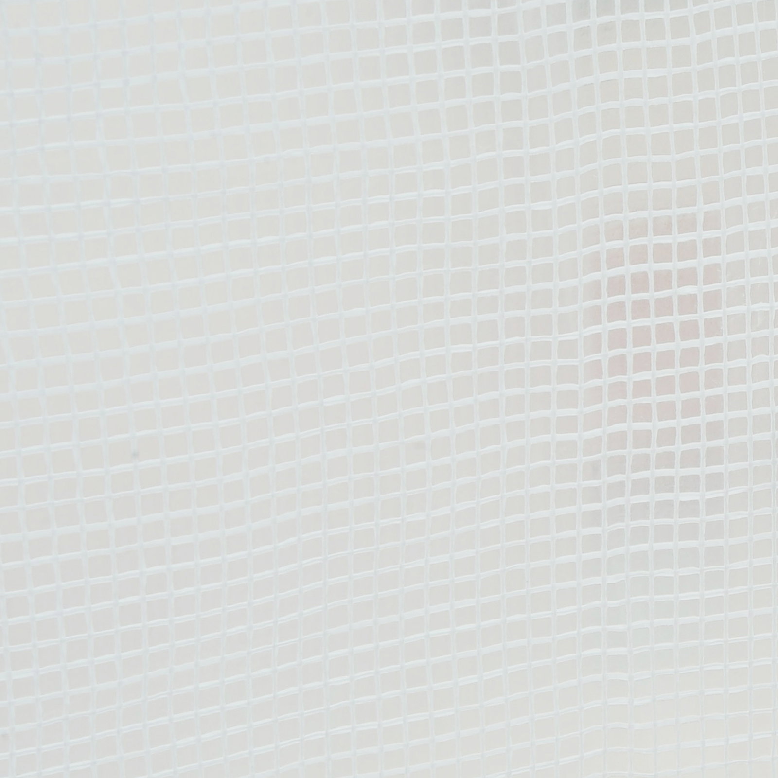 Estufa tipo túnel 445x200x200 cm com porta enrolável e 6 janelas cobertura de PE 140 g/m² anti-UV branco
