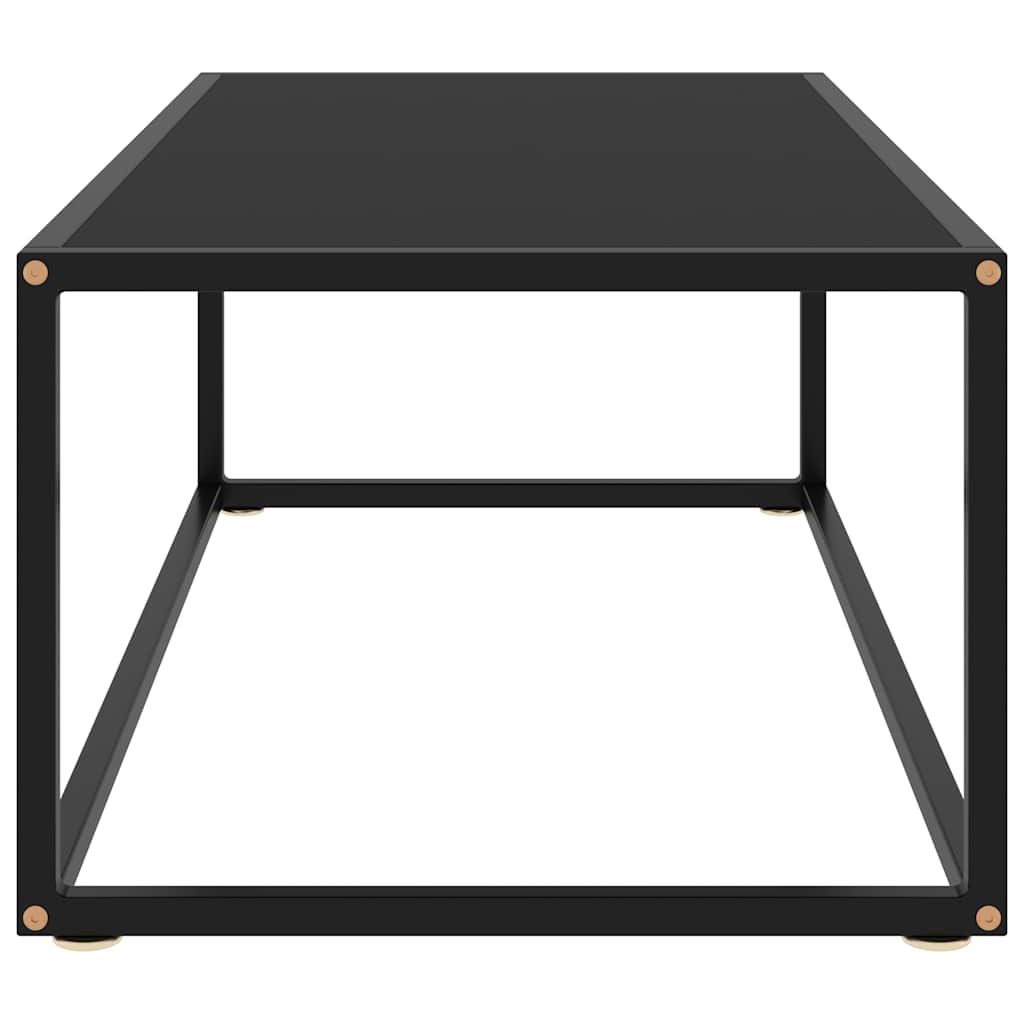 Mesa de centro 100x50x35 cm vidro preto