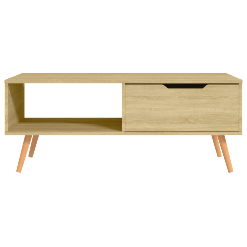 Mesa de centro 100x49,5x43 cm derivados madeira carvalho sonoma