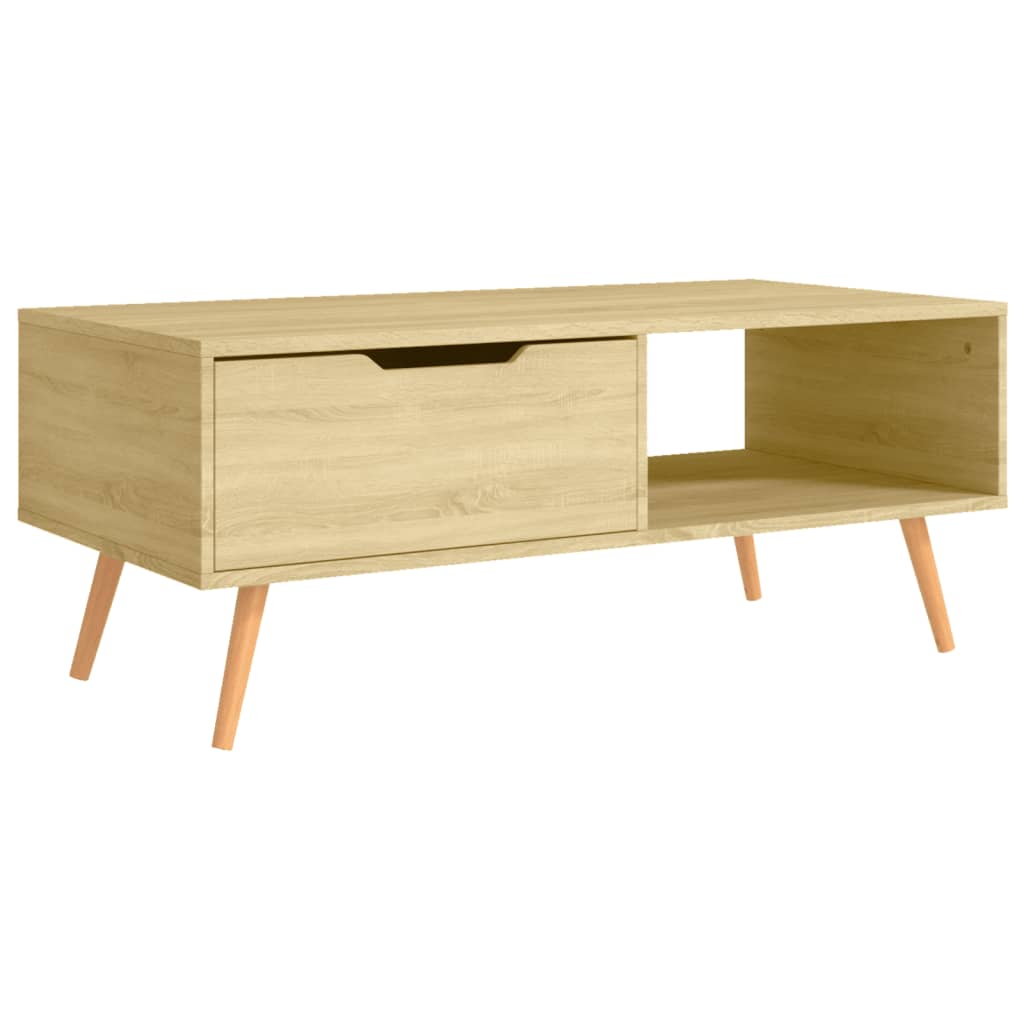 Mesa de centro 100x49,5x43 cm derivados madeira carvalho sonoma