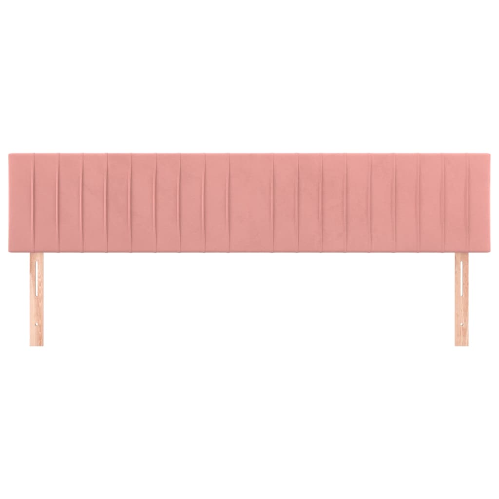 Cabeceiras rosa 160x5x78/88 cm veludo