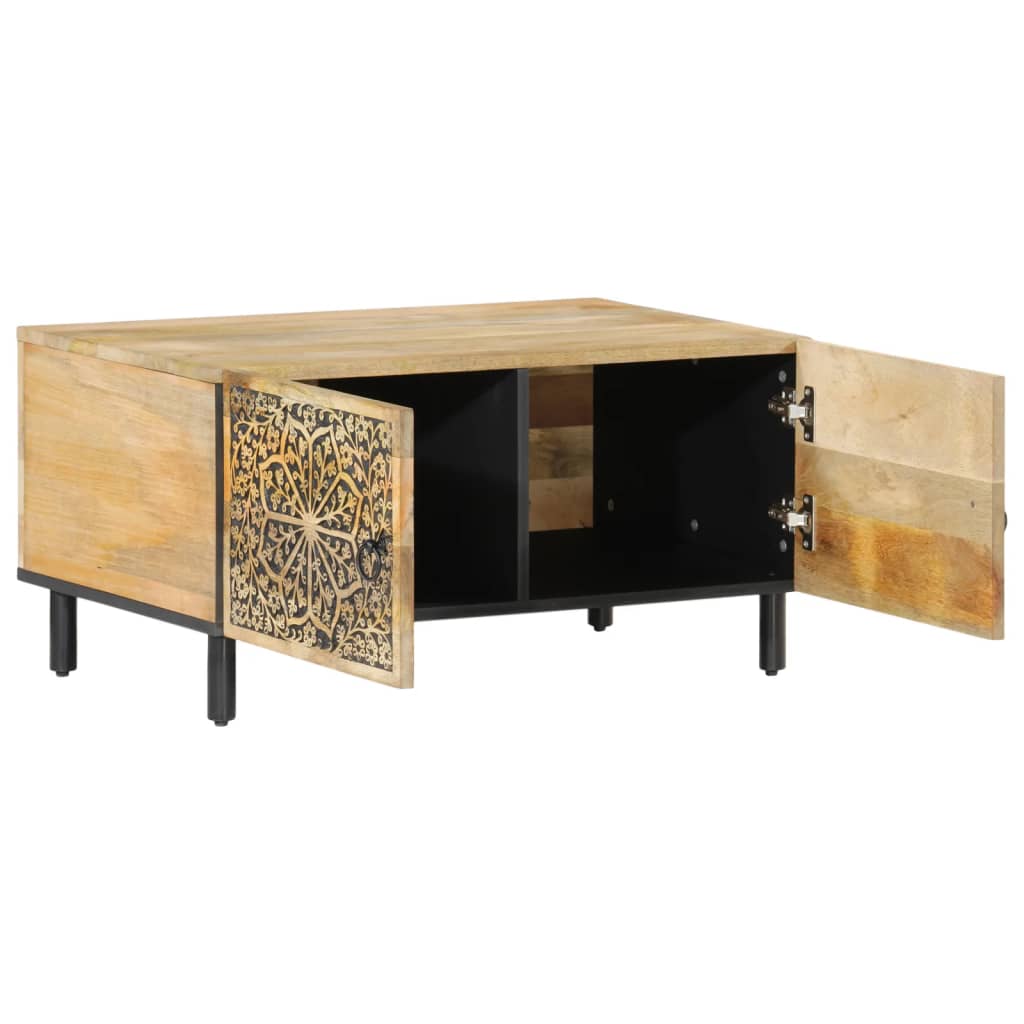 Mesa de centro 80x50x40 cm madeira de mangueira maciça