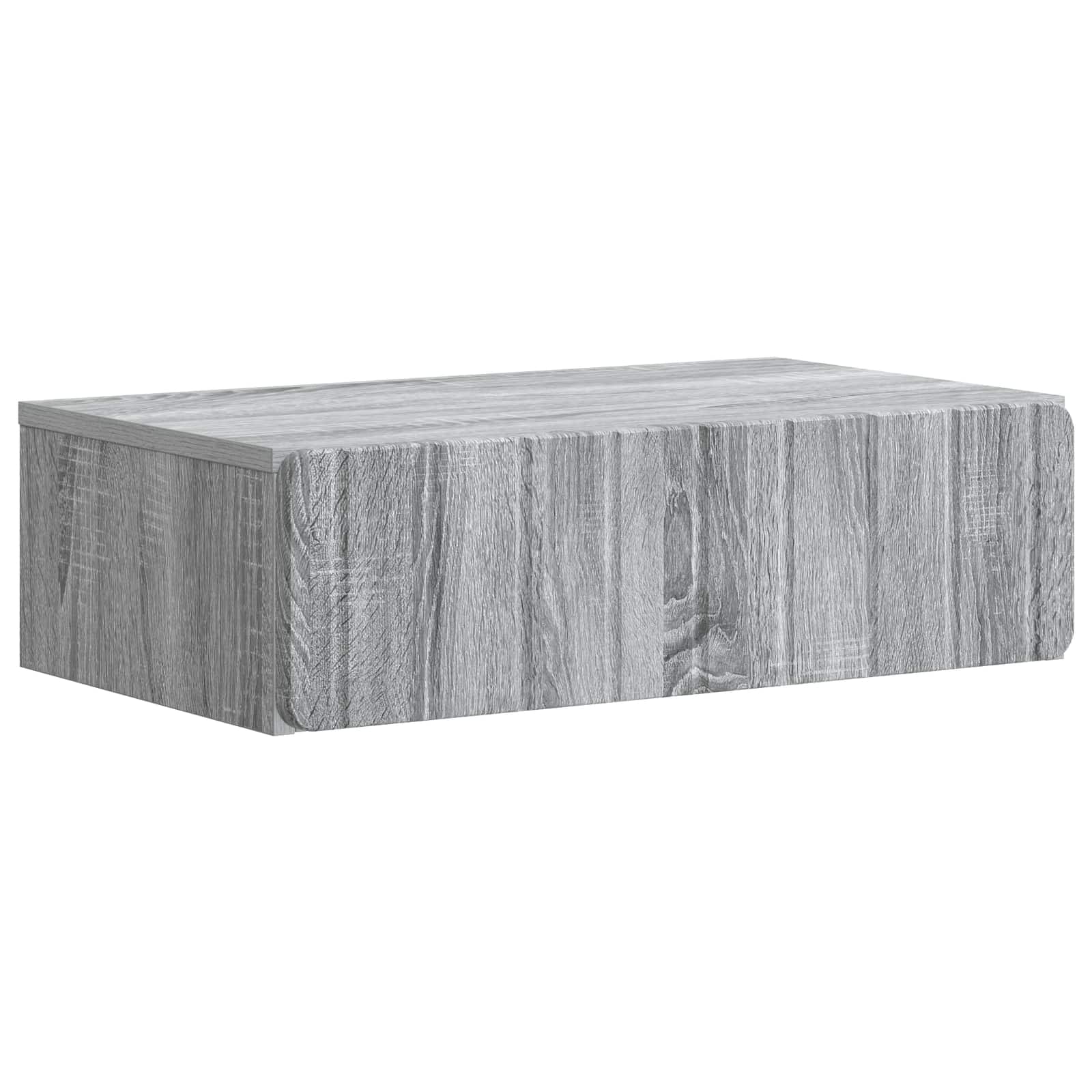 Mesa lateral de parede sonoma cinzento 59 x 34,5 x 17 cm