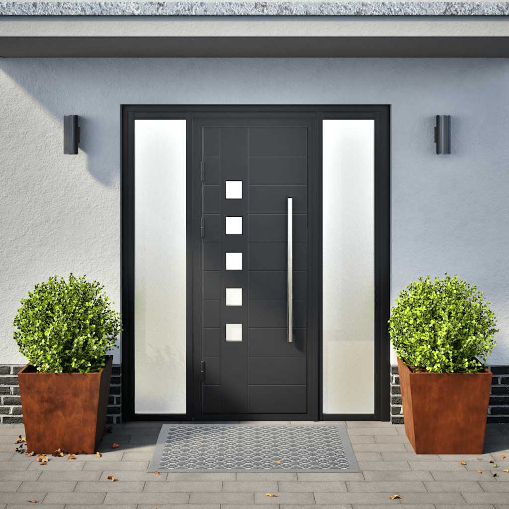 Plantadores de jardim 2 pcs aço resistente às intempéries