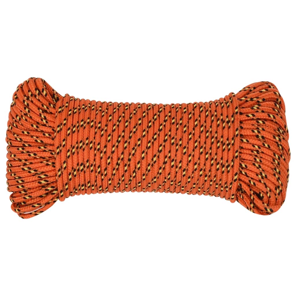 Corda de barco 5 mm 100 m polipropileno laranja