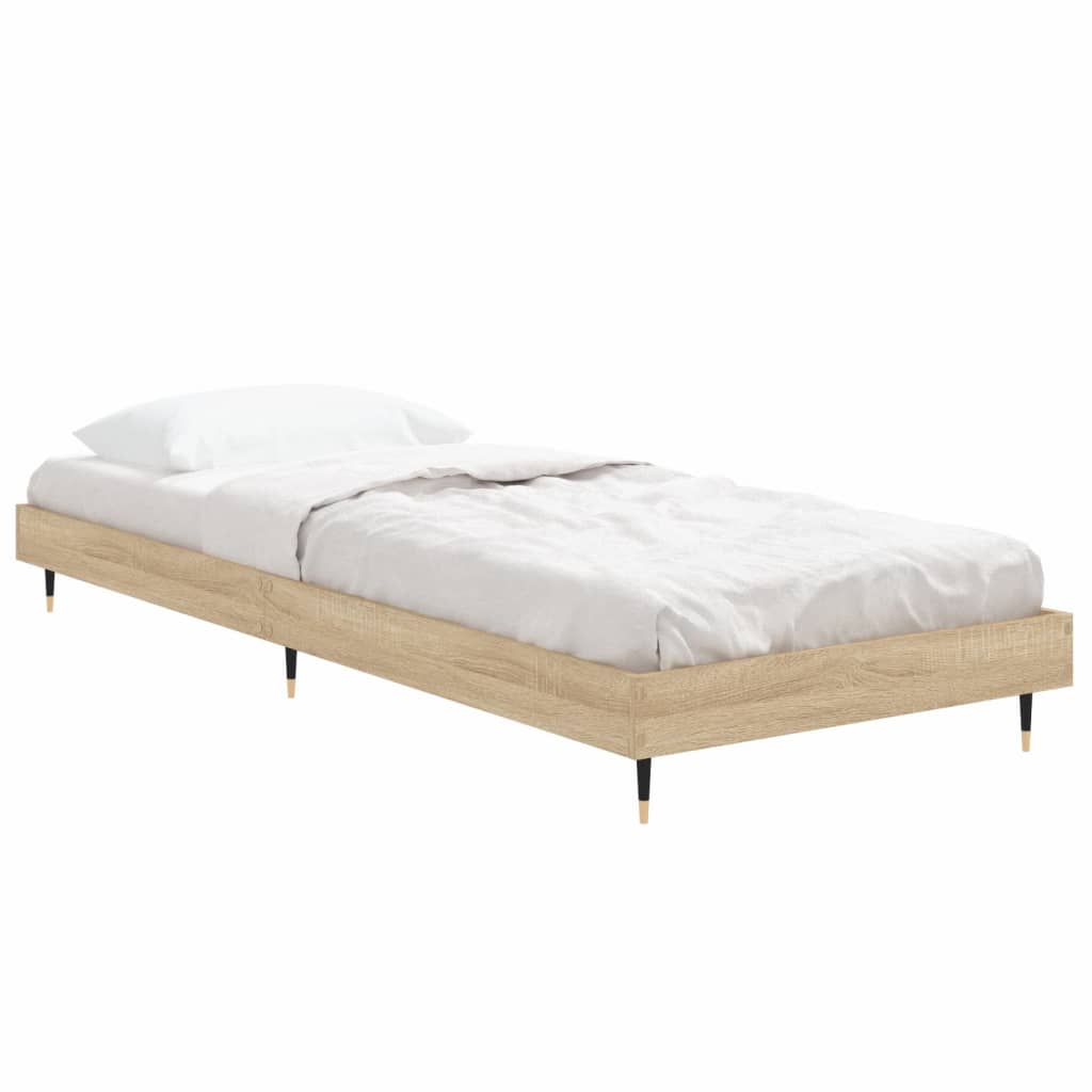 Estrutura cama s/ colchão derivados de madeira carvalho sonoma