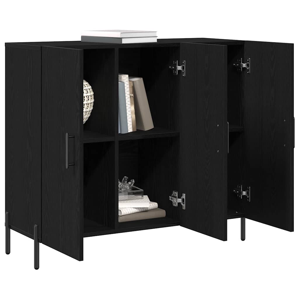 Buffet carvalho preto 90 x 34 x 80 cm derivados de madeira