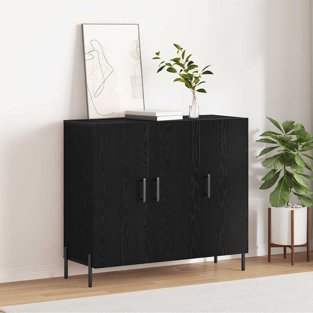 Buffet carvalho preto 90 x 34 x 80 cm derivados de madeira