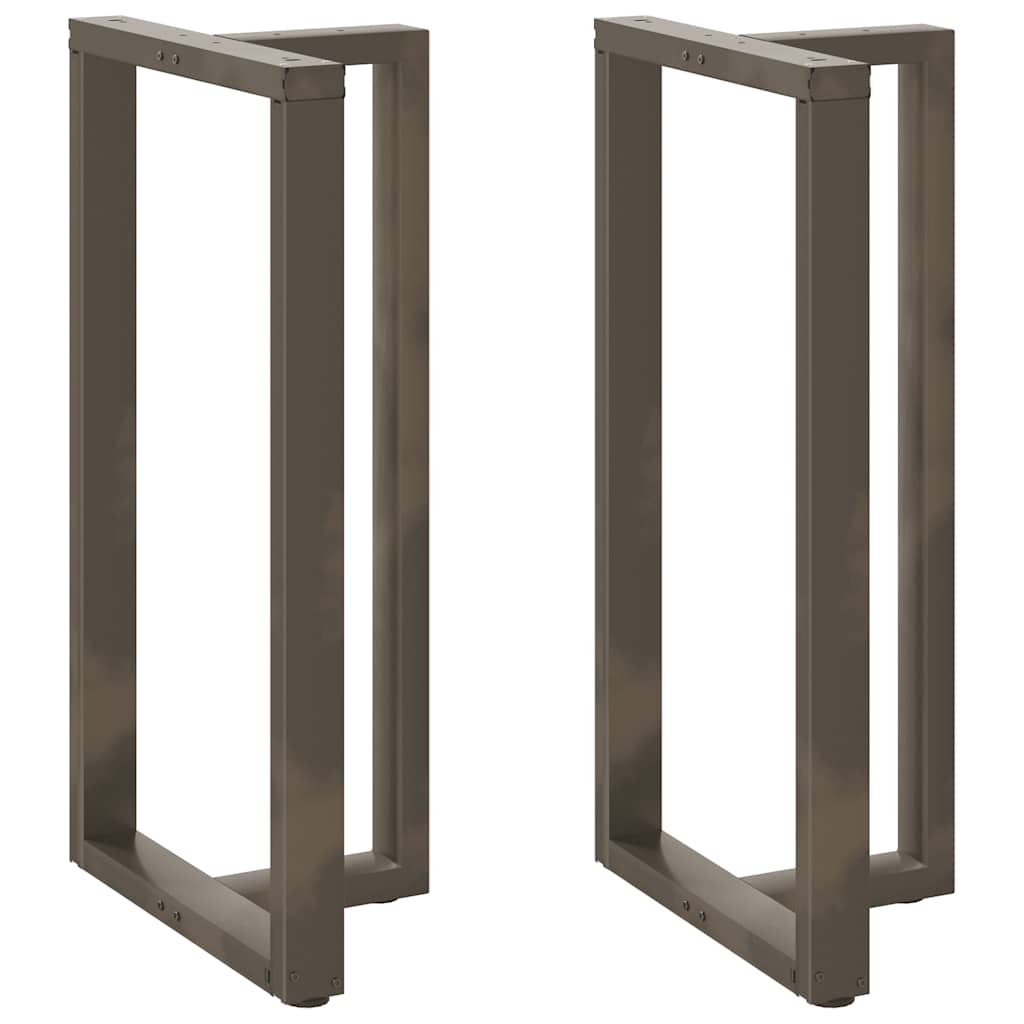 Pés de mesa de bar em forma de t, 2 peças, preto, 60x35x(110-111) cm, aço