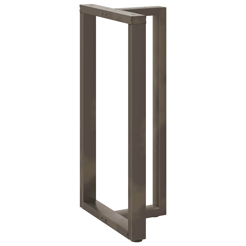 Pés de mesa de bar em forma de t, 2 peças, preto, 60x35x(110-111) cm, aço