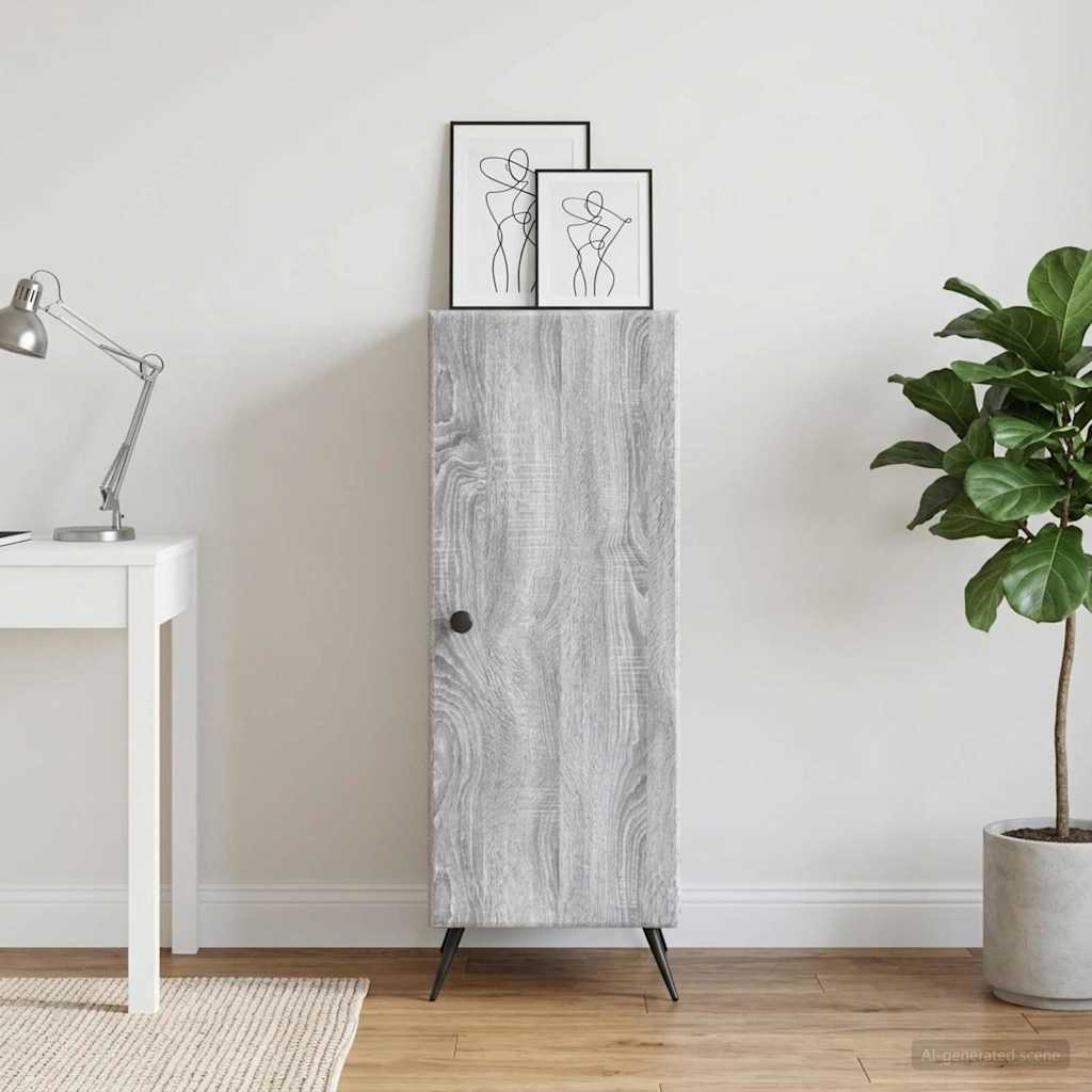 Buffet sonoma cinzento 33 x 34,5 x 90 cm derivados de madeira