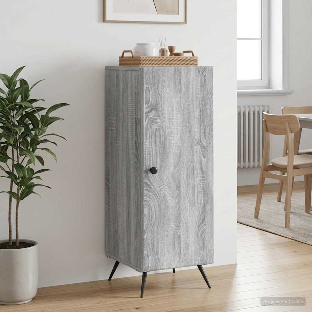 Buffet sonoma cinzento 33 x 34,5 x 90 cm derivados de madeira