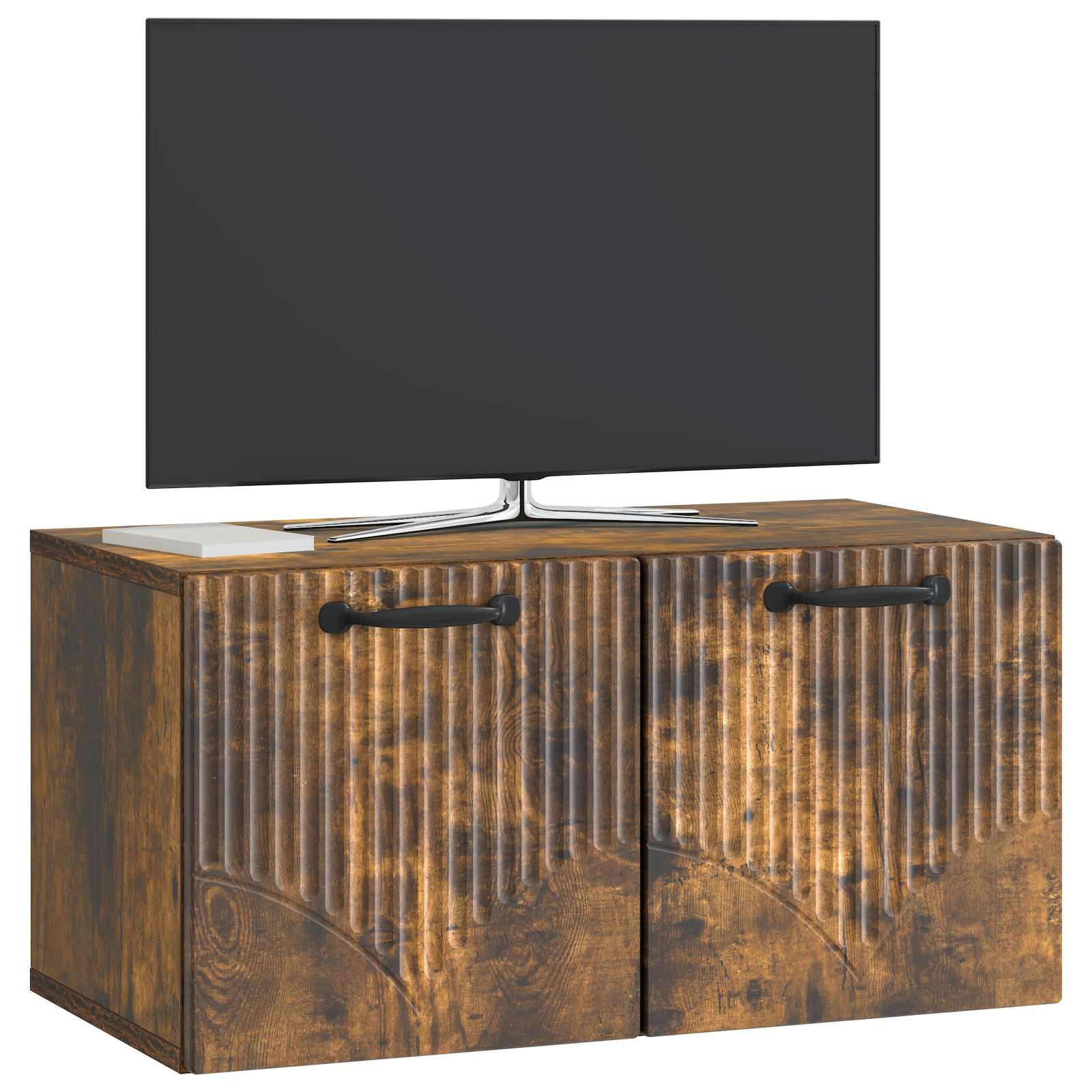 Gabinete de TV de parede carvalho fumado 59,5 x 31 x 30 cm