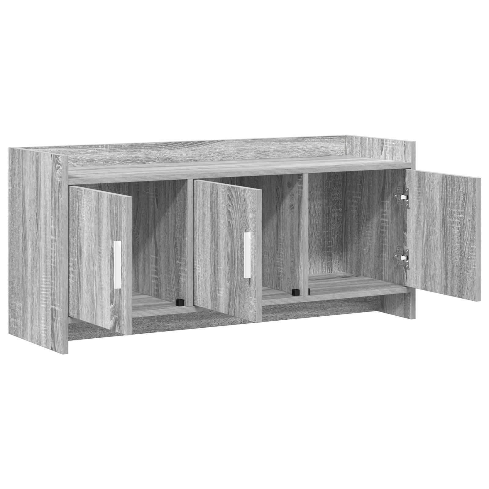 Gabinete para TV 102 x 33 x 47 cm sonoma cinzento