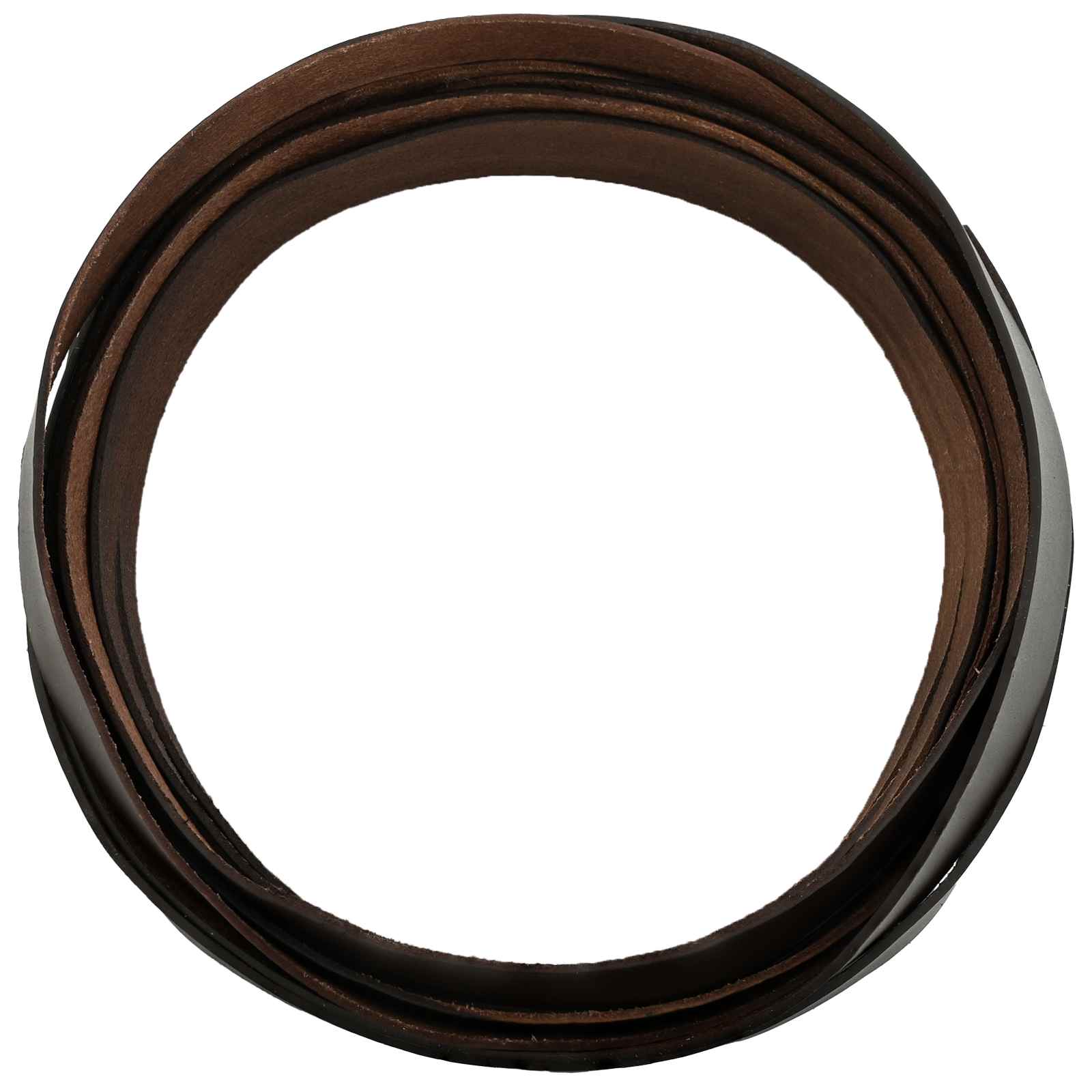 Pulseira de couro marrom escuro 1000 x 2,5 cm couro