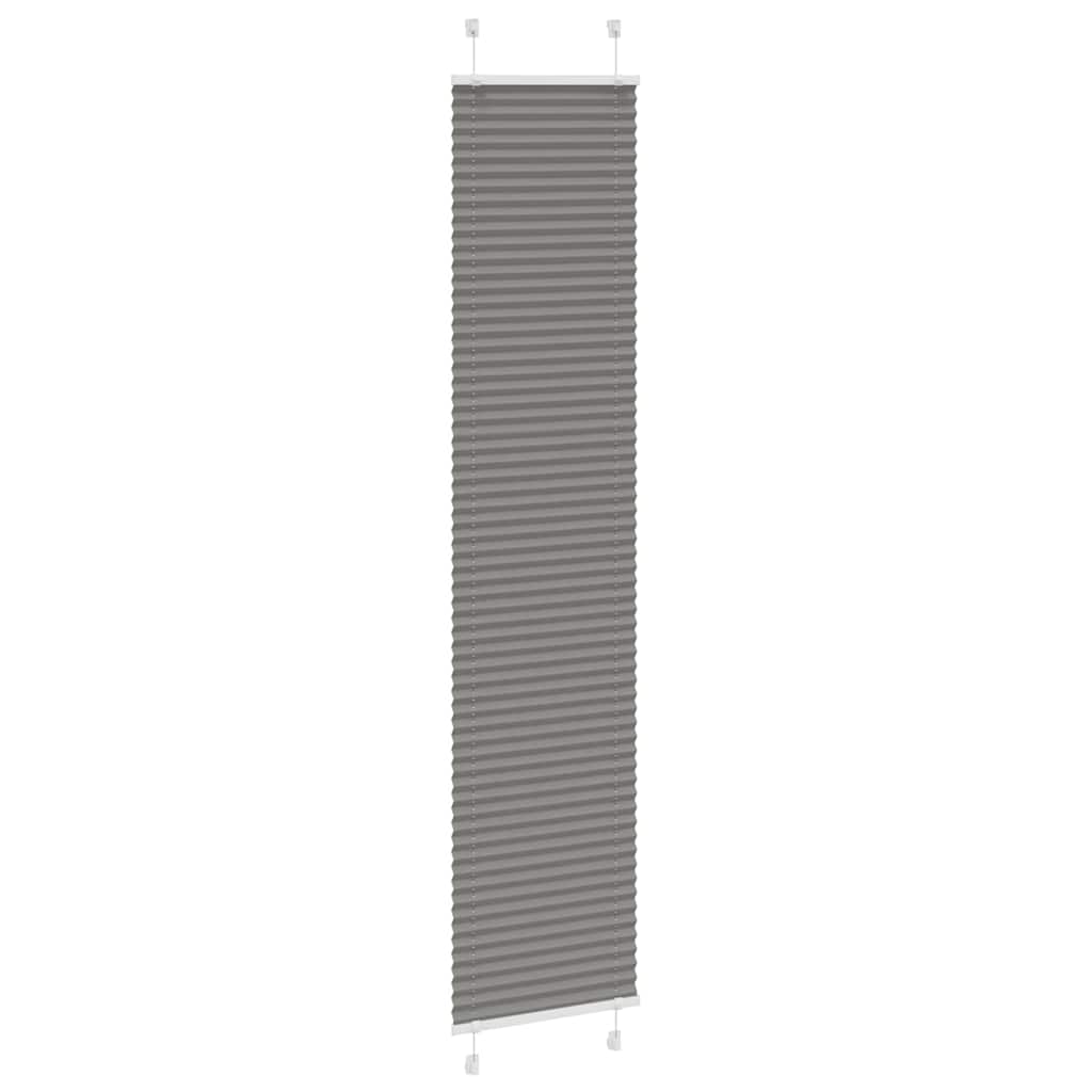 Antracite plissada cega 40x200 cm largura tecido 39,4 cm