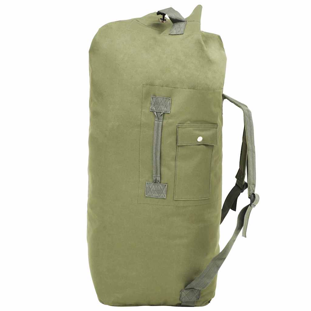 Saco de pano estilo militar 85 l verde azeitona