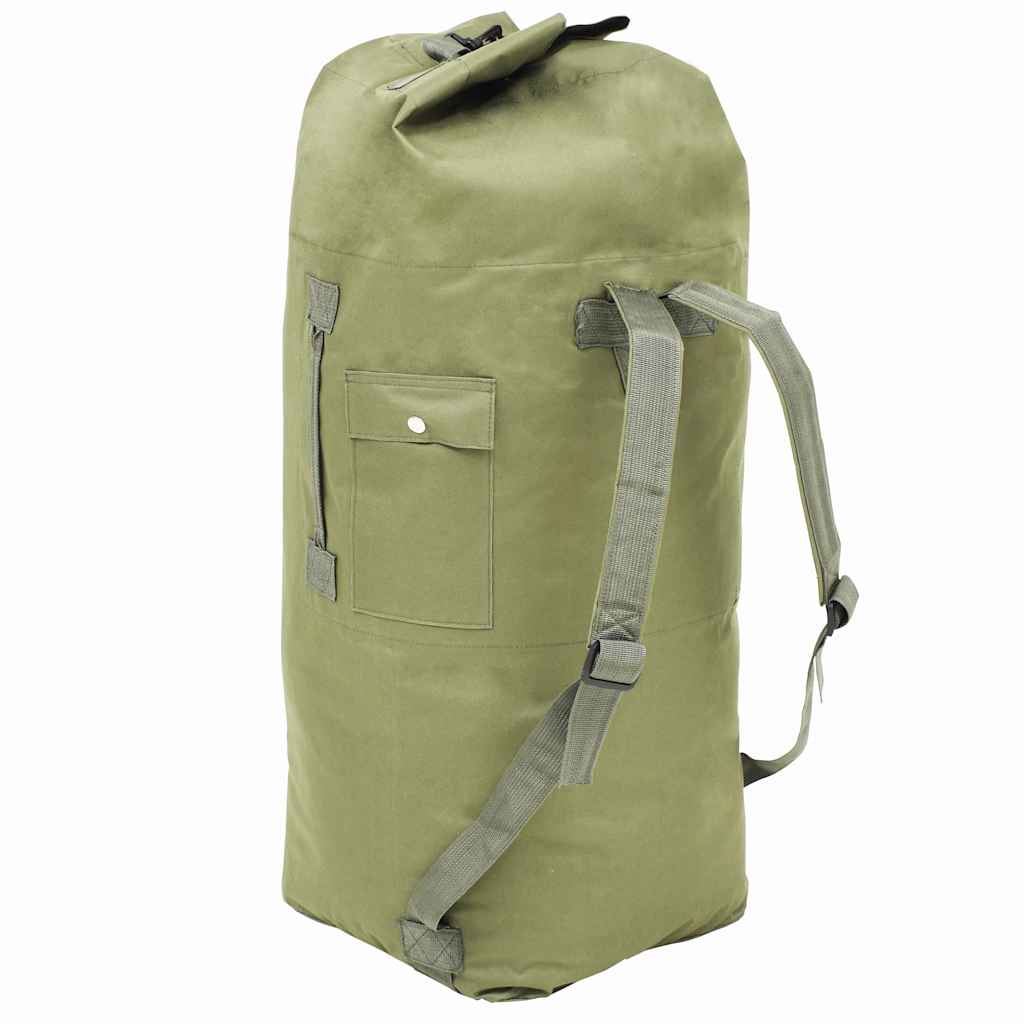 Saco de pano estilo militar 85 l verde azeitona