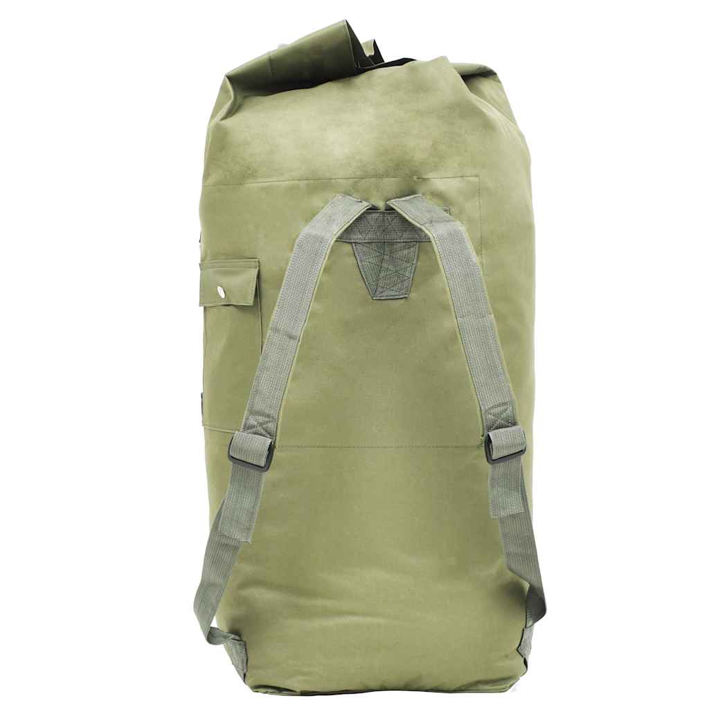 Saco de pano estilo militar 85 l verde azeitona