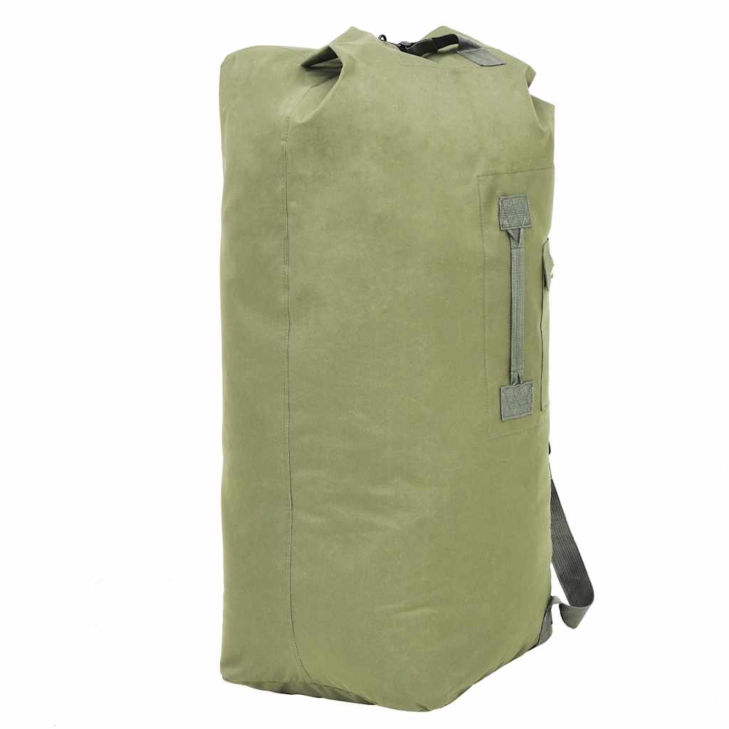 Saco de pano estilo militar 85 l verde azeitona